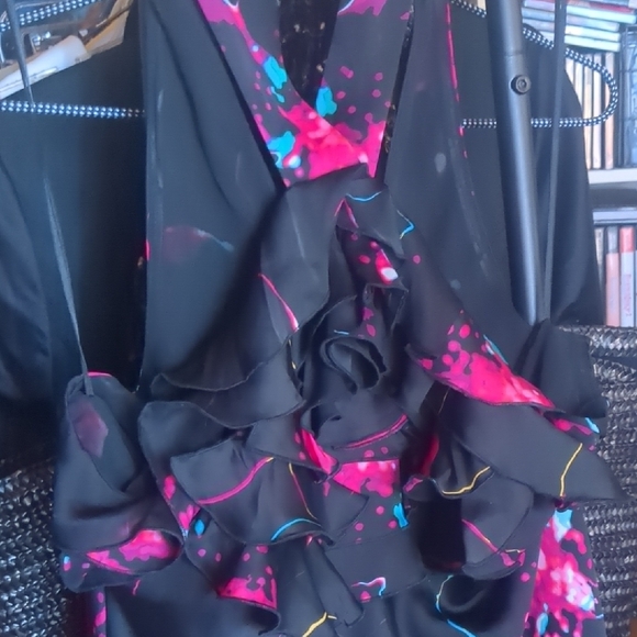 Express Ruffle Rosett Halter Top - Picture 3 of 9